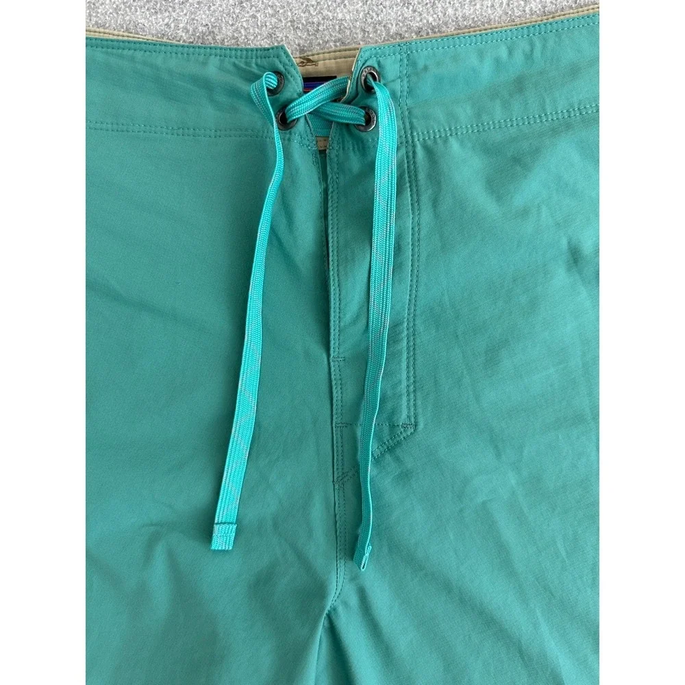 Patagonia Mens Board Shorts 40 Teal Green Light Variable Surf Swim Travel86690